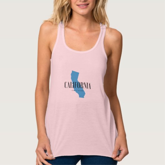 In Californië geboren en getogen Tanktop (Voorkant)