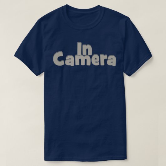 In camera t-shirt (Design voorkant)