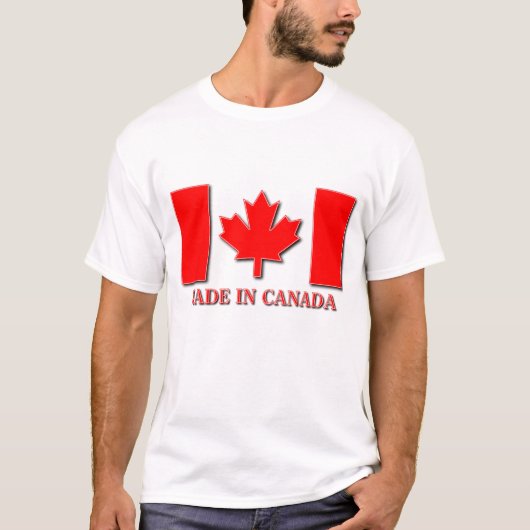 In Canada Gemaakt T-shirt Canadese Trots (Voorkant)