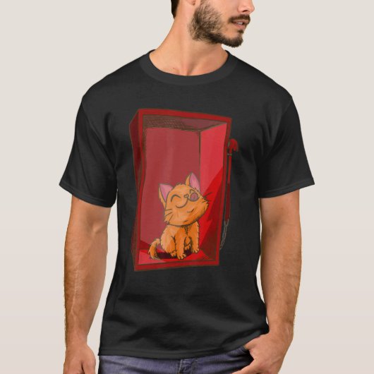 In Case of Unhappiness  Break Glass   Cat Kitten T-shirt (Voorkant)