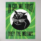 In Cat we Trust, Obey the Meows # 6 Poster (Voorkant)
