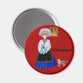 In Champagne, Frankrijk Magneet (Voorkant / Achterkant)