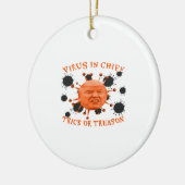 In Chief, Trick or treat, Politieke Anti Halloween Keramisch Ornament (Links)