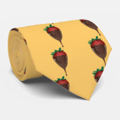 in chocolade gedompelde aardbei stropdas (Opgerold)