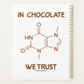 In Chocolate vertrouwen we Theobromine Molecule Planner (Achterkant)