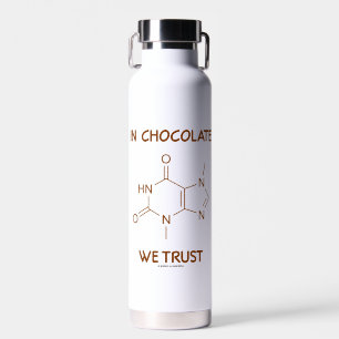In Chocolate vertrouwen we Theobromine Molecule Waterfles