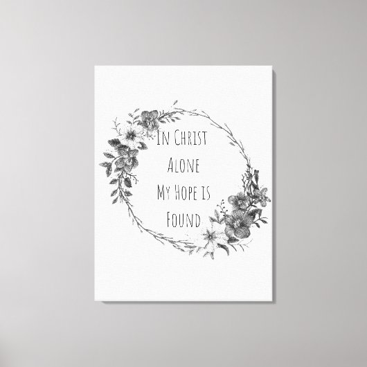 In Christ Alone Canvas Print (Voorkant)