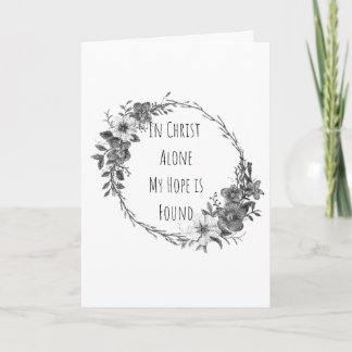 In Christ Alone Greeting Cards Kaart