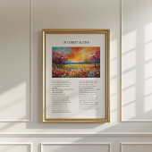 In Christ Alone Minimal Hymn Wall Art Poster