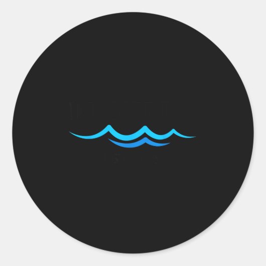 In Christ Baptism New Believer Confirmation Milest Ronde Sticker (Voorkant)