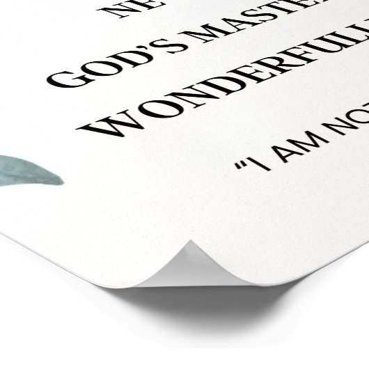 In Christ I Am – Christian Identity Bible Verse  Poster (Hoek)