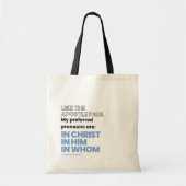 In Christ pronouns Canvas tas (Voorkant)
