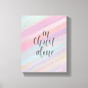 In Christus alleen Canvas Afdruk