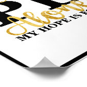 In Christus alleen is mijn hoop Inspirerend gevond Poster (Hoek)