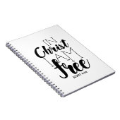 In Christus belooft de vrije Schrift Vrijheid Notitieboek (Rechterzijde)