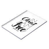 In Christus belooft de vrije Schrift Vrijheid Notitieboek (Linkerzijde)