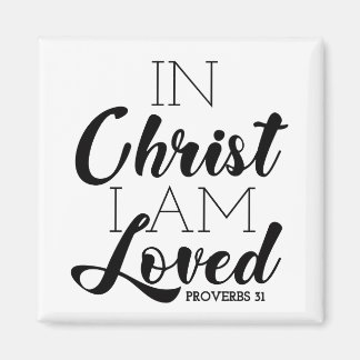 In Christus ben ik geliefde Scriptbeloften Christe Magneet