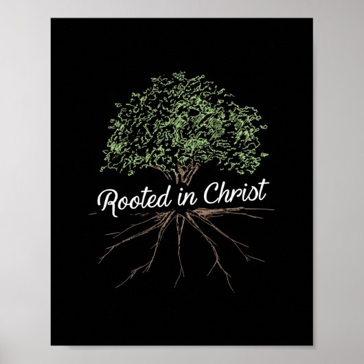 In Christus gerooid - Christelijke Jezus Poster (Voorkant)