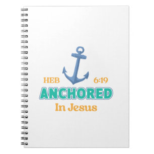 In Christus verankerde notitieboek met Hebreeën 6: