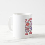 In Christus We Geloof Bloemig Christelijk Vectoron Koffiemok (Voorkant links)