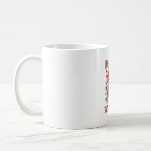 In Christus We Geloof Bloemig Christelijk Vectoron Koffiemok (Links)