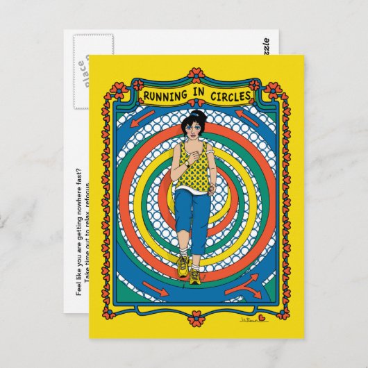 In Circles_B_ Briefkaart (Voorkant / Achterkant)