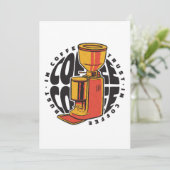 In Coffee vertrouwen we Kaart (Staand voorkant)