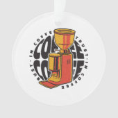 In Coffee vertrouwen we Ornament (voorkant)