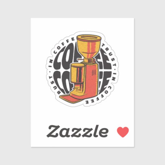 In Coffee vertrouwen we Sticker (Vel)