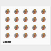 In Coffee vertrouwen we Vierkante Sticker (Vel)