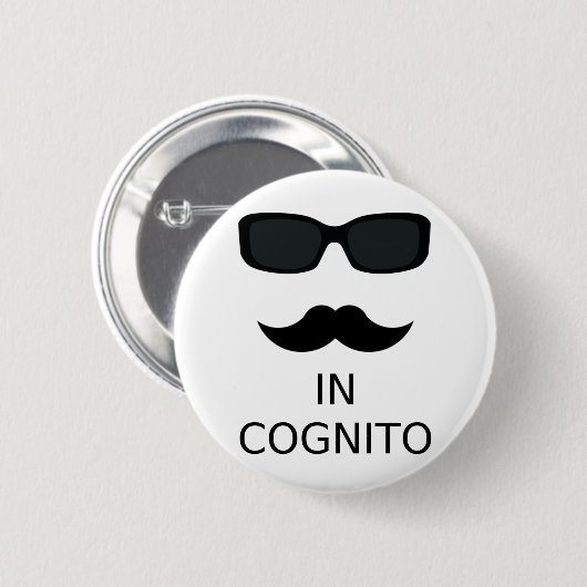 In Cognito Ronde Button 5,7 Cm (Voorkant /achterkant)