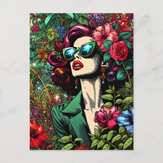 In contact blijven met deze  briefkaart (Voorkant)