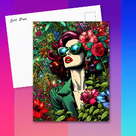 In contact blijven met deze briefkaart