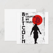 In Crypto vertrouwen we - Bitcoin Samurai (Voorkant / Achterkant)