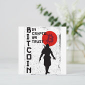 In Crypto vertrouwen we - Bitcoin Samurai (Staand voorkant)