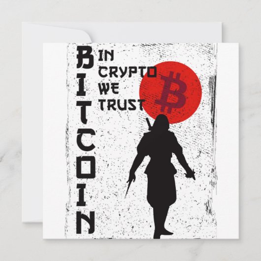 In Crypto vertrouwen we - Bitcoin Samurai (Voorkant)