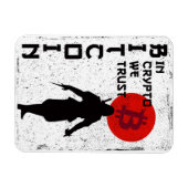 In Crypto vertrouwen we - Bitcoin Samurai Magneet (Horizontaal)