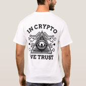 In Crypto vertrouwen we T-shirt (Achterkant)