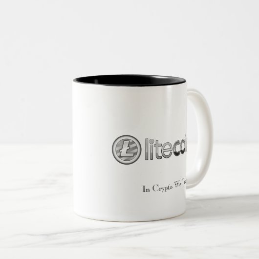 In Crypto vertrouwen wij de Mok van Litecoin (Voorkant rechts)