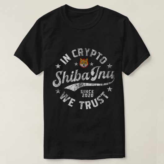 In Crypto We Trust Shiba Inu T-shirt (Design voorkant)