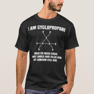 In cyclopropaan onder te veel stress organische ch t-shirt