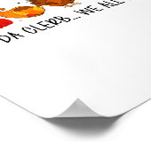 In Da Clerb We All Fam Funny Christmas Thanksgivin Poster (Hoek)