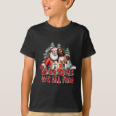 In Da Clerb We All Fam Jesus Santa Funny Christmas T-shirt (Voorkant)