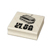 In Da Club Turkey Club Sandwich Diner Food Foodie Rubberstempel (Stempel)