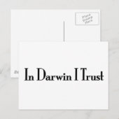In Darwin vertrouw ik Briefkaart (Voorkant / Achterkant)