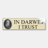 IN DARWIN VERTROUWEN IK BUMPERSTICKER (Voorkant)