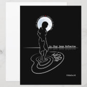 In dat diepgaande reflectie_platte papierblad 11"x (Voorkant / Achterkant)