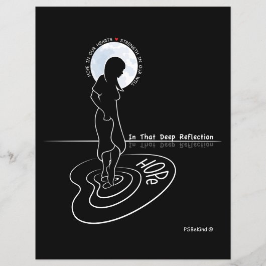 In dat diepgaande reflectie_platte papierblad 11"x (Voorkant)