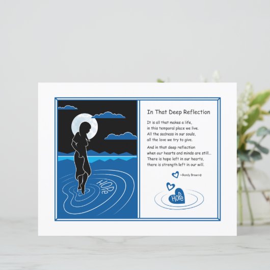 In dat diepgaande reflectie_platte papierblad 11"x (Staand voorkant)