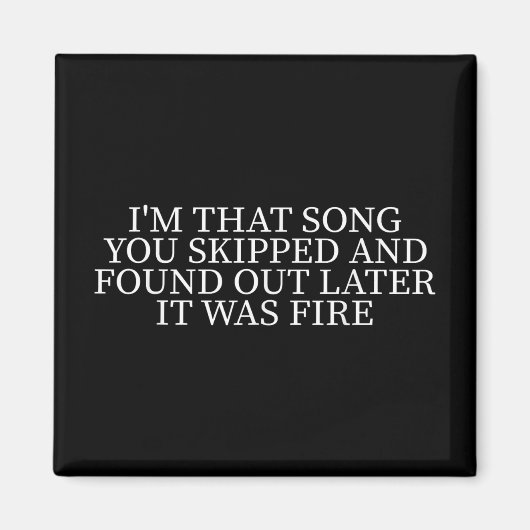 In dat liedje sloeg je over en kwam er later achte magneet (Voorkant)